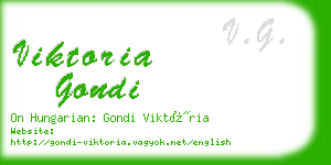 viktoria gondi business card